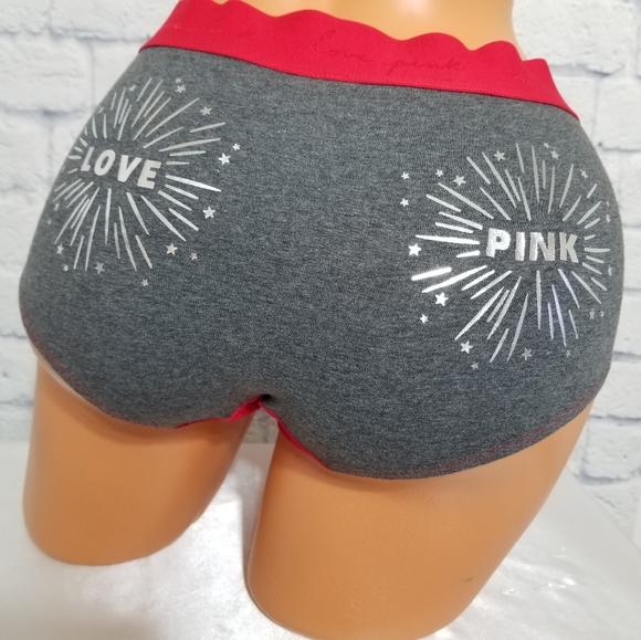 PINK Victoria's Secret Foil Bling Boyshort Panty Extra Large New - Picture 9 of 12